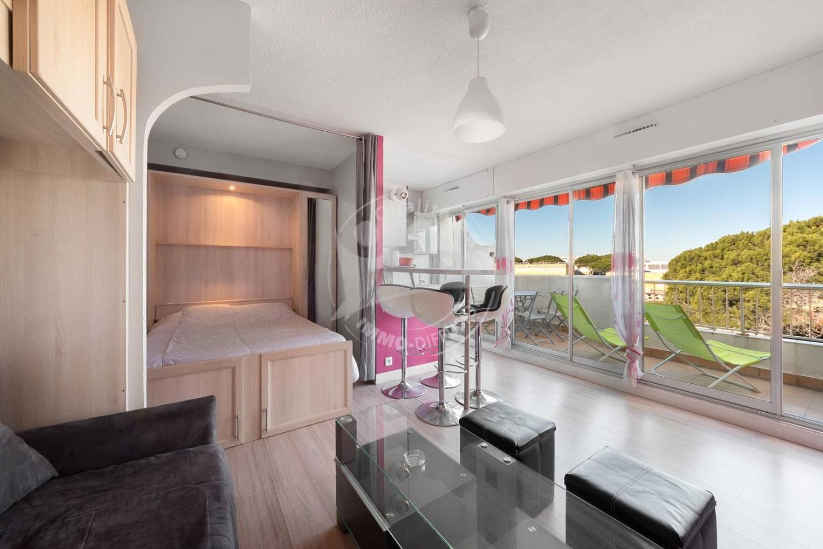 As9557 - Studio Vue Sur La Mer Avec Parking Prive Proche Centre Ville 르그로뒤후아 외부 사진