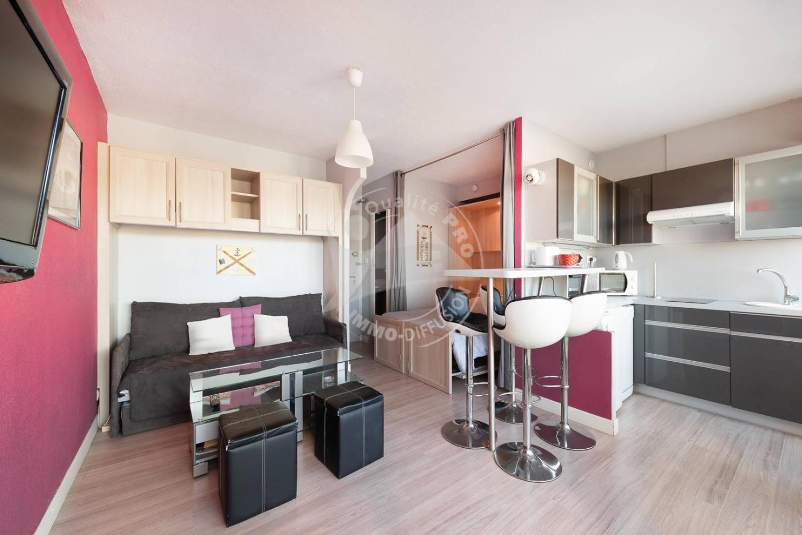 As9557 - Studio Vue Sur La Mer Avec Parking Prive Proche Centre Ville 르그로뒤후아 외부 사진